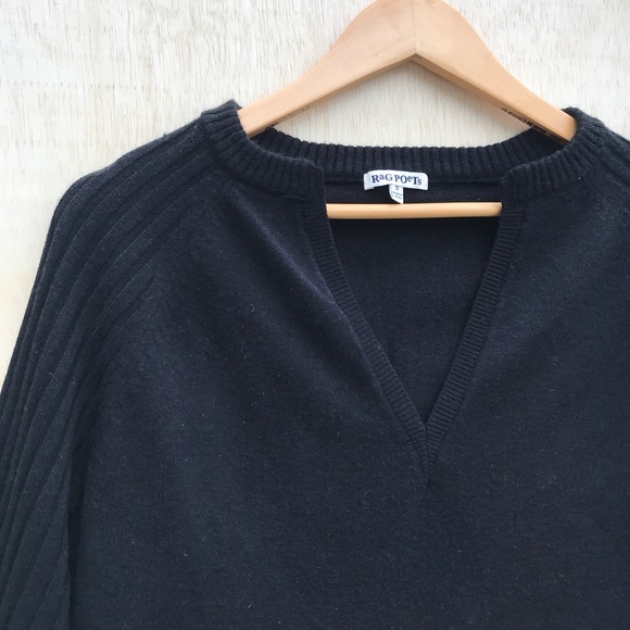 Rag Poets Misty Ribbed Bell Sleeve Pullover - Picture 4 of 8